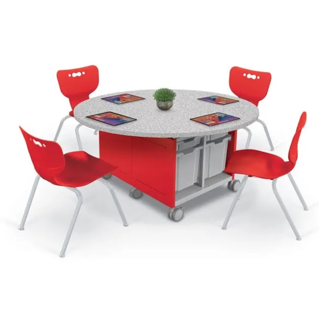 Compass Island Round Cabinet & 18" Hierarchy Chair Package