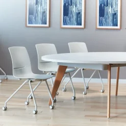 Connection Zone Wood Leg Conference Tables