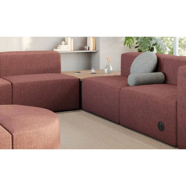 Conversa Collection 4-Seat Corner Sofa with Occasional Table