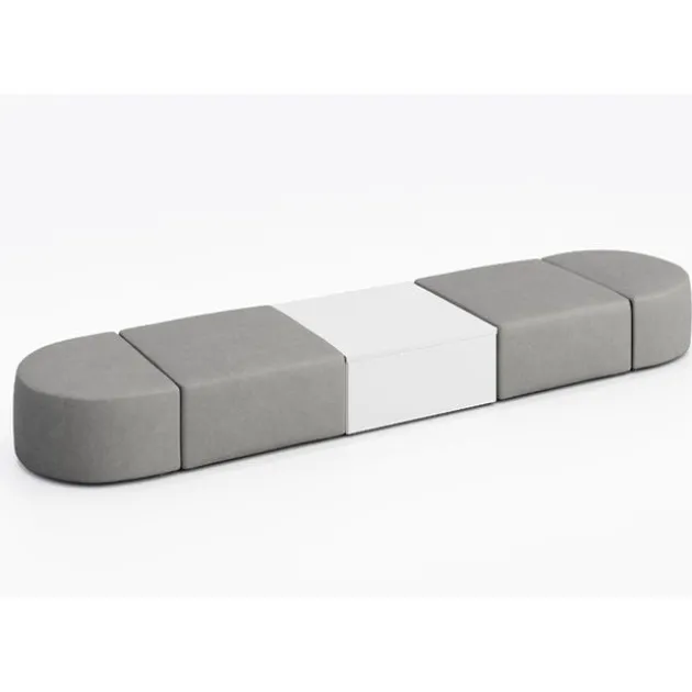 Conversa Collection 4-Seat Modular Lounge Seating & Occasional Table