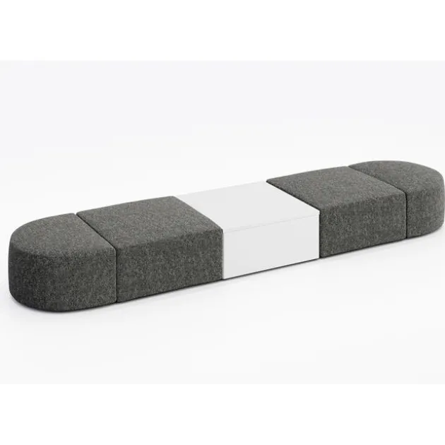 Conversa Collection 4-Seat Modular Lounge Seating & Occasional Table