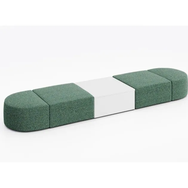Conversa Collection 4-Seat Modular Lounge Seating & Occasional Table