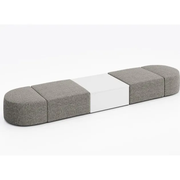Conversa Collection 4-Seat Modular Lounge Seating & Occasional Table