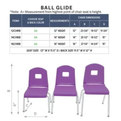 Creative Colors Stack Chair (14'' H - K-2nd)