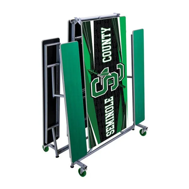 Customizable Mobile Bench Cafeteria Table (12' L)