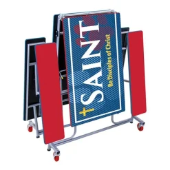 Customizable Mobile Bench Cafeteria Table (8' L)