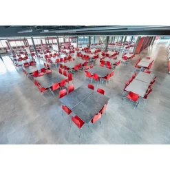 Customizable Mobile Cafeteria Table - 48'' Square