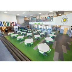 Customizable Mobile Cafeteria Table - 72'' Round