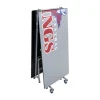 Customizable Mobile Rectangle Cafeteria Table - 10' L x 36'' W