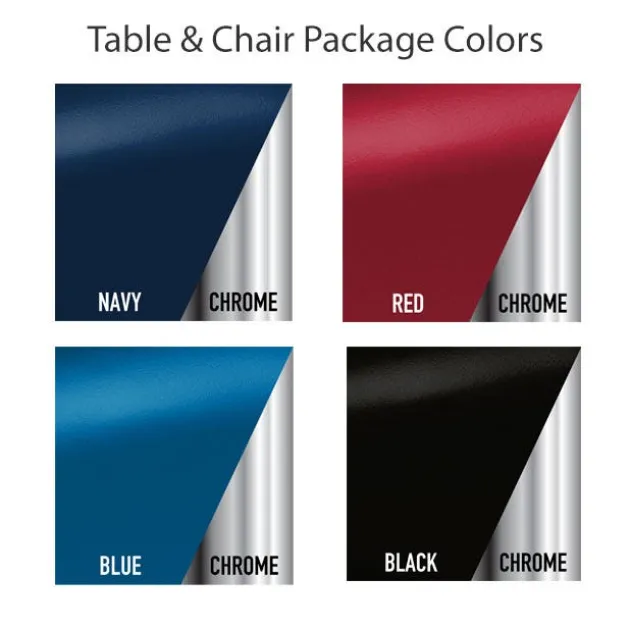 Deluxe Dry Erase Activity Table & Classic Student Chair Packages (60" x 66" Horseshoe - 1 Table & 6 Chairs)