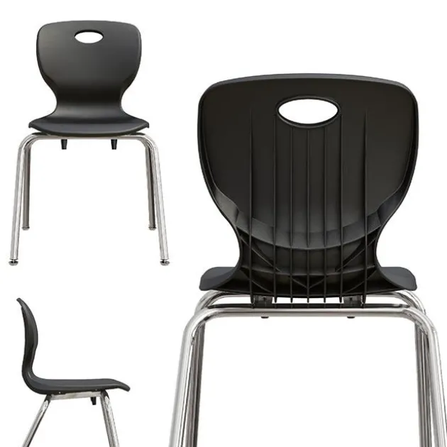 Deluxe HPL Activity Table & Classroom Student Chair Package (36" x 72" Rectangle - 1 Table & 8 Chairs)