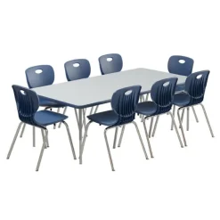 Deluxe HPL Activity Table & Classroom Student Chair Package (36