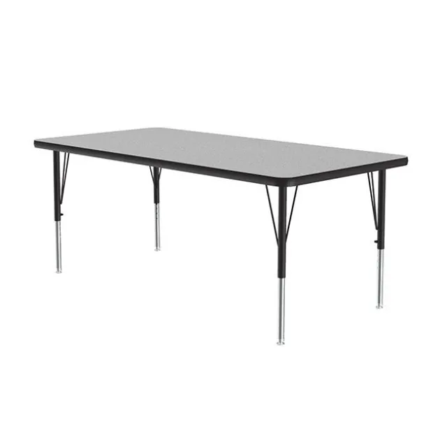 Deluxe HPL Activity Table & Classroom Student Chair Package (36" x 72" Rectangle - 1 Table & 8 Chairs)