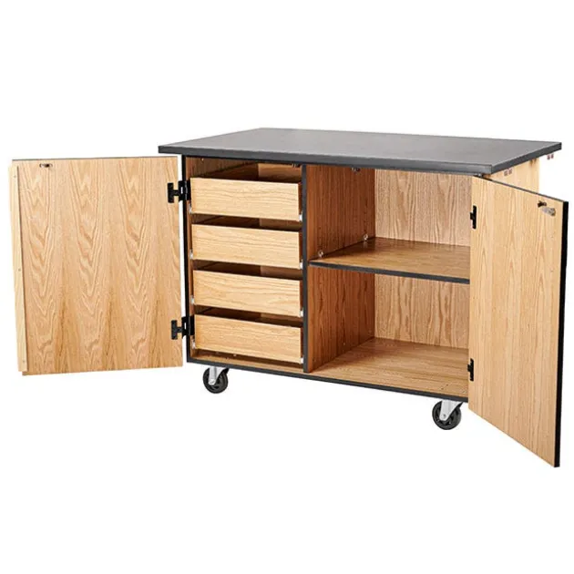 Demo Mobile Science Cabinet with Chem-Res Top (48" x 28")