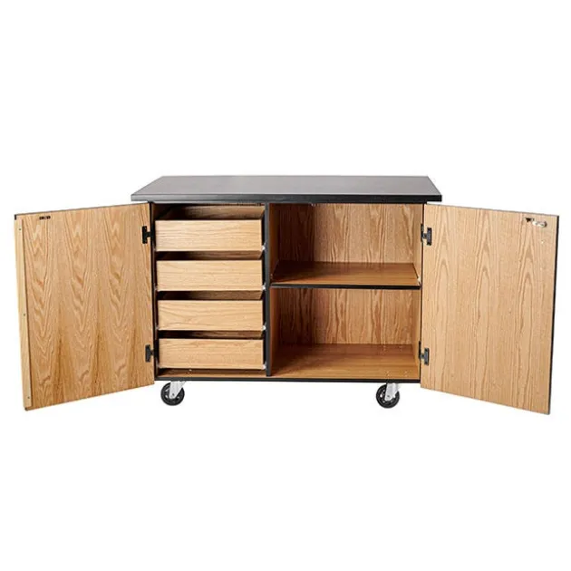 Demo Mobile Science Cabinet with Chem-Res Top (48" x 28")