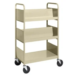 Double-Sided Combination Cart w/ Flat & Sloped Shelves - 47