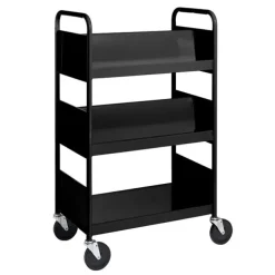 Double-Sided Combination Cart w/ Flat & Sloped Shelves - 47