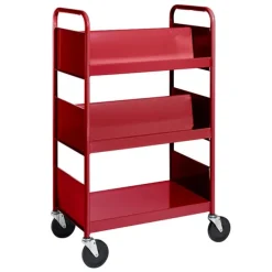 Double-Sided Combination Cart w/ Flat & Sloped Shelves - 47