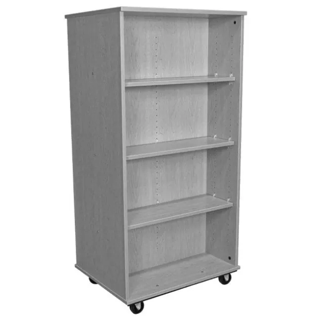 Double Sided Mobile Bookcase (30" W x 23" D x 60" H)