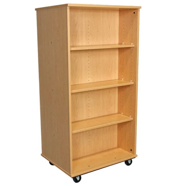 Double Sided Mobile Bookcase (30" W x 23" D x 60" H)