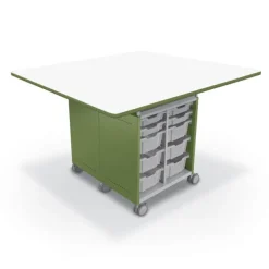 Dry Erase Compass Island Square Cabinet - 42