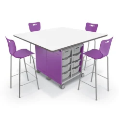 Dry Erase Compass Island Square Cabinet - 42