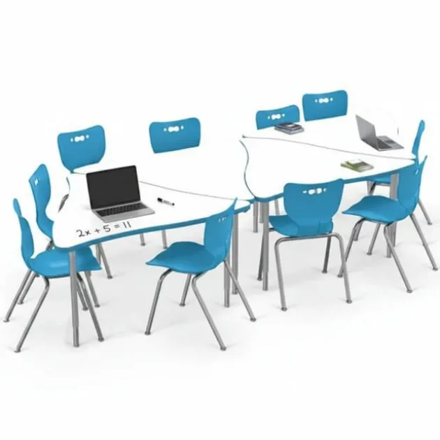 Dry Erase Triangle Creator Table & Hierarchy Chair Packages