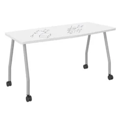 Echo Series Dry Erase Chevron Training Table (30'' x 66'')