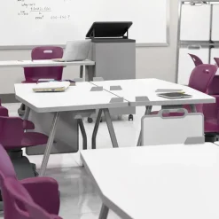 Echo Series Dry Erase Chevron Training Table (19'' x 84'')