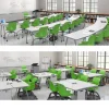 Echo Series Dry Erase Chevron Training Table (30'' x 72'')