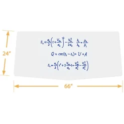 Echo Series Dry Erase Chevron Training Table (24'' x 66'')