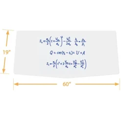 Echo Series Dry Erase Chevron Training Table (19'' x 60'')