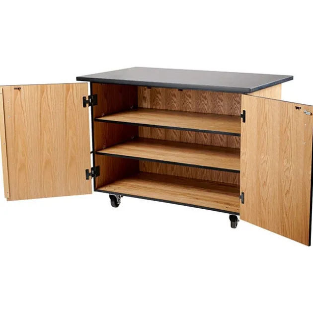 Economy Mobile Science Cabinet with Chem-Res Top (48" x 28")