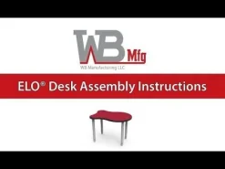 ELO OnVoy Plymouth II Student Desk w/ Round Fixed Hgt Legs