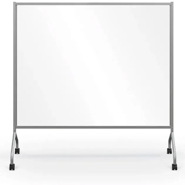 Essentials Clear Dry Erase Mobile Divider 71'' W