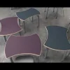ESTO Hourglass 25-Pack Student Desks