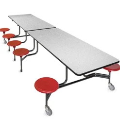 Executive ADA Cafeteria Tables w/12 Round Stools