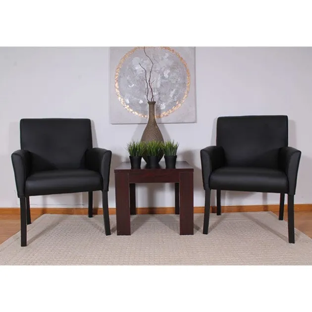 Executive Series Caressoft Box Arm Guest Chair