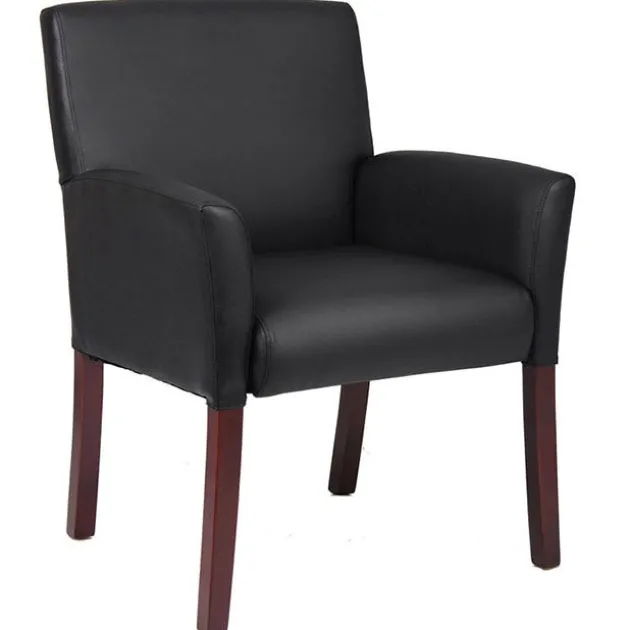 Executive Series Caressoft Box Arm Guest Chair