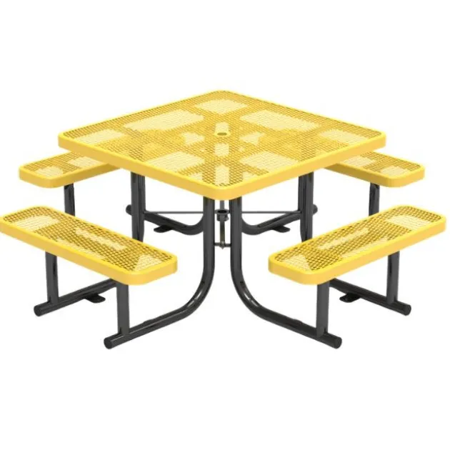 Expanded Metal Outdoor Picnic Table