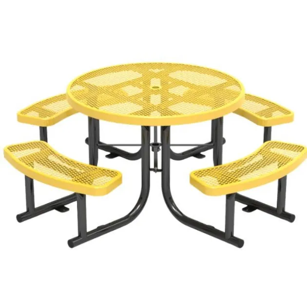 Expanded Metal Outdoor Picnic Table