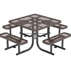 Expanded Metal Outdoor Picnic Table