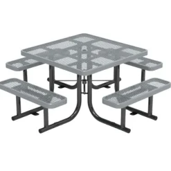 Expanded Metal Outdoor Picnic Table