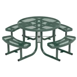 Expanded Metal Outdoor Picnic Table