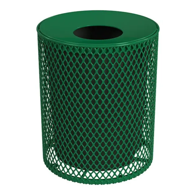 Expanded Metal Trash Receptacle (32 Gallon)
