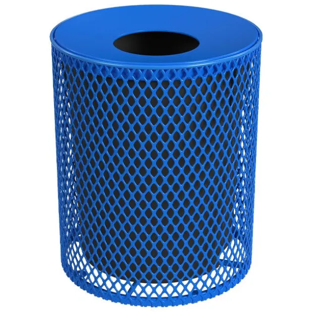 Expanded Metal Trash Receptacle (32 Gallon)