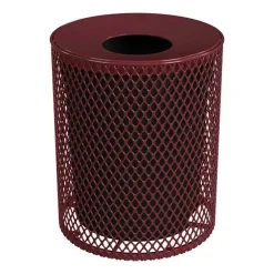 Expanded Metal Trash Receptacle (32 Gallon)
