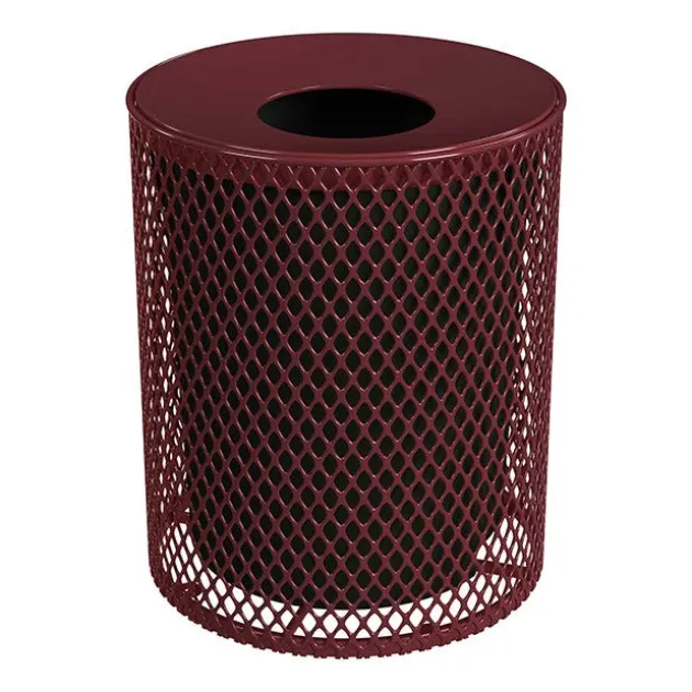 Expanded Metal Trash Receptacle (32 Gallon)