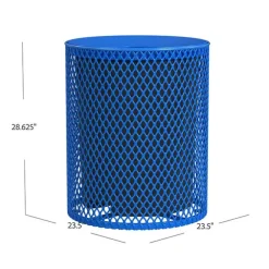Expanded Metal Trash Receptacle (32 Gallon)