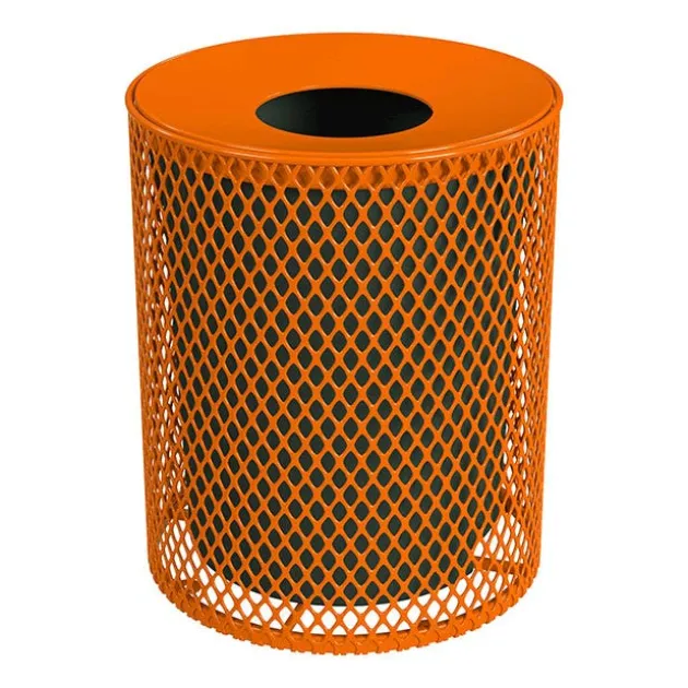 Expanded Metal Trash Receptacle (32 Gallon)